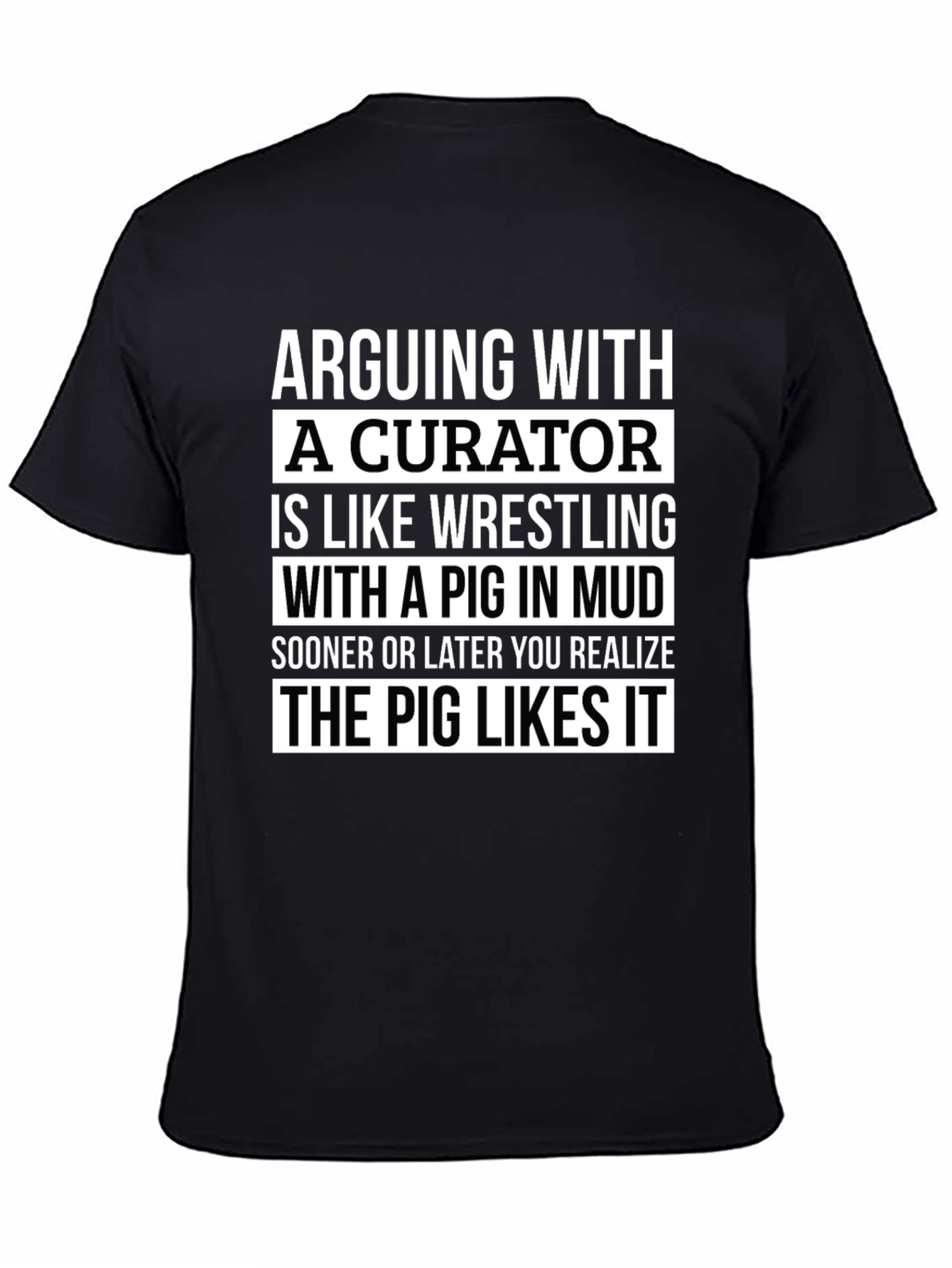 Curator Pig Mud Wrestling Graphic Tee