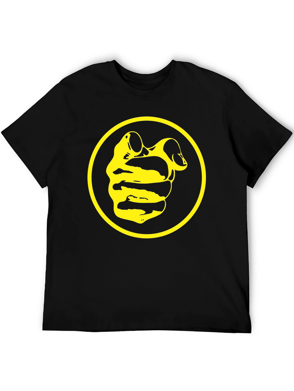 Black T-Shirt with Yellow Duck Icon
