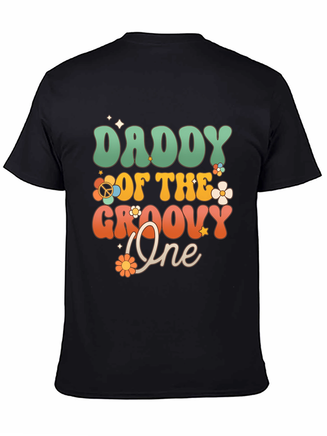 Daddy of the Groovy One T-Shirt - Retro Style