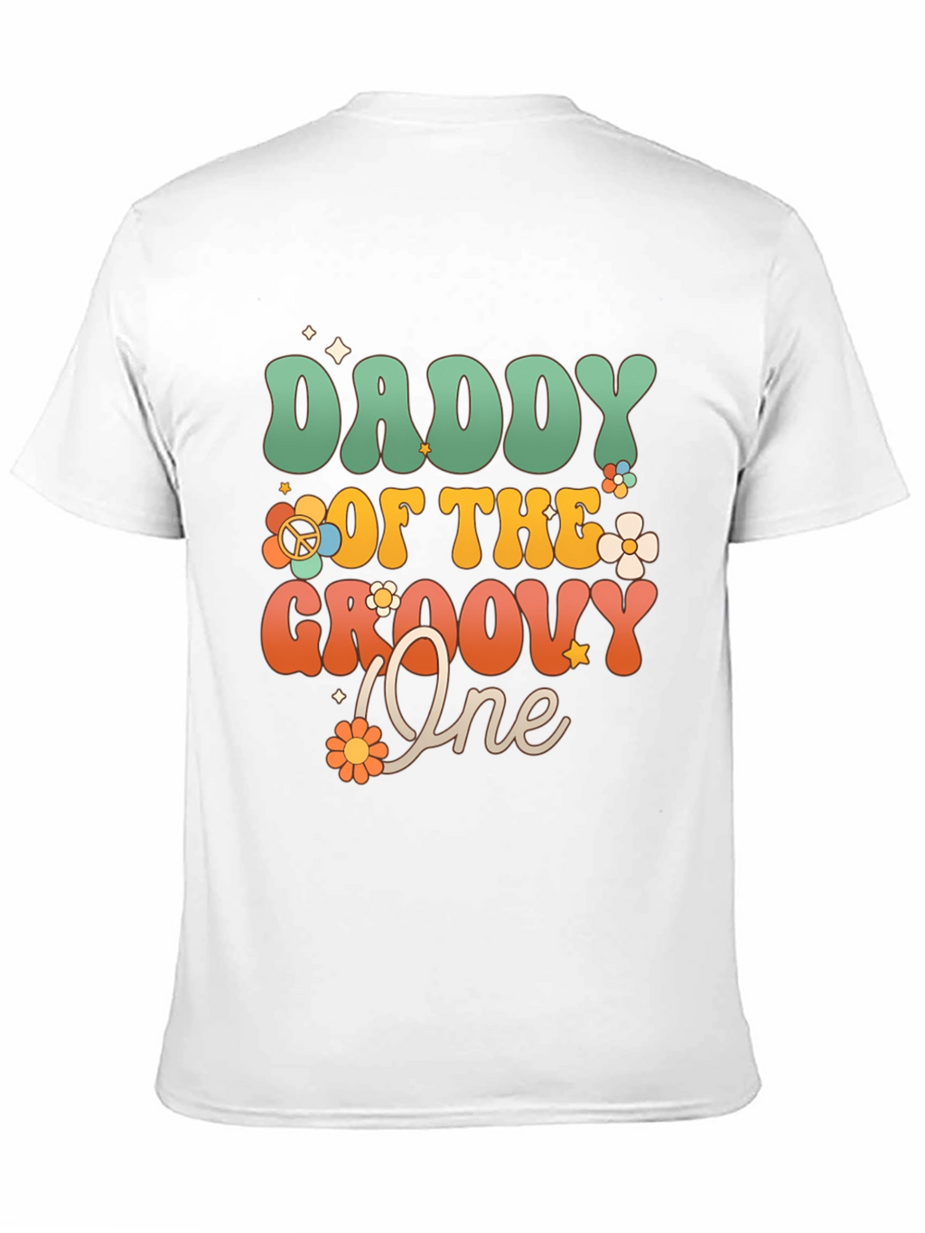 Daddy of the Groovy One T-Shirt - Retro Style