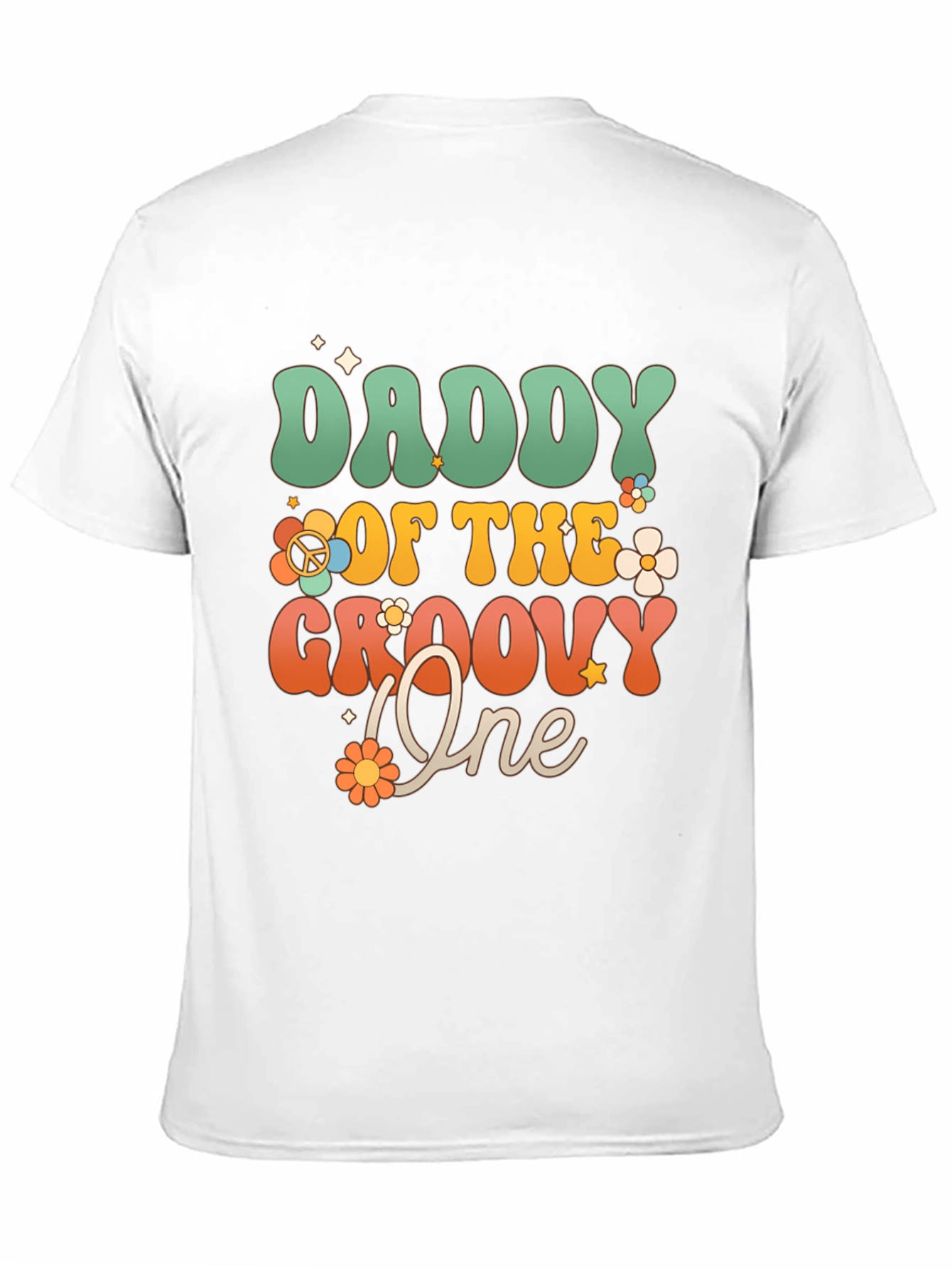 Daddy of the Groovy One T-Shirt - Retro Style