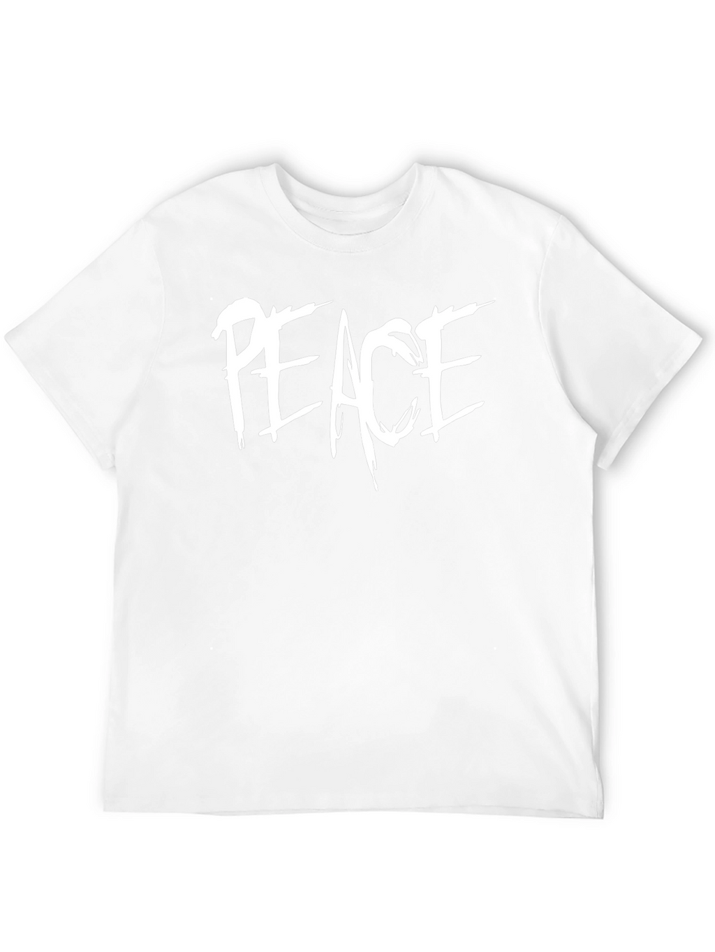 Peace Graphic Tee - Stylish Black Crewneck T-Shirt