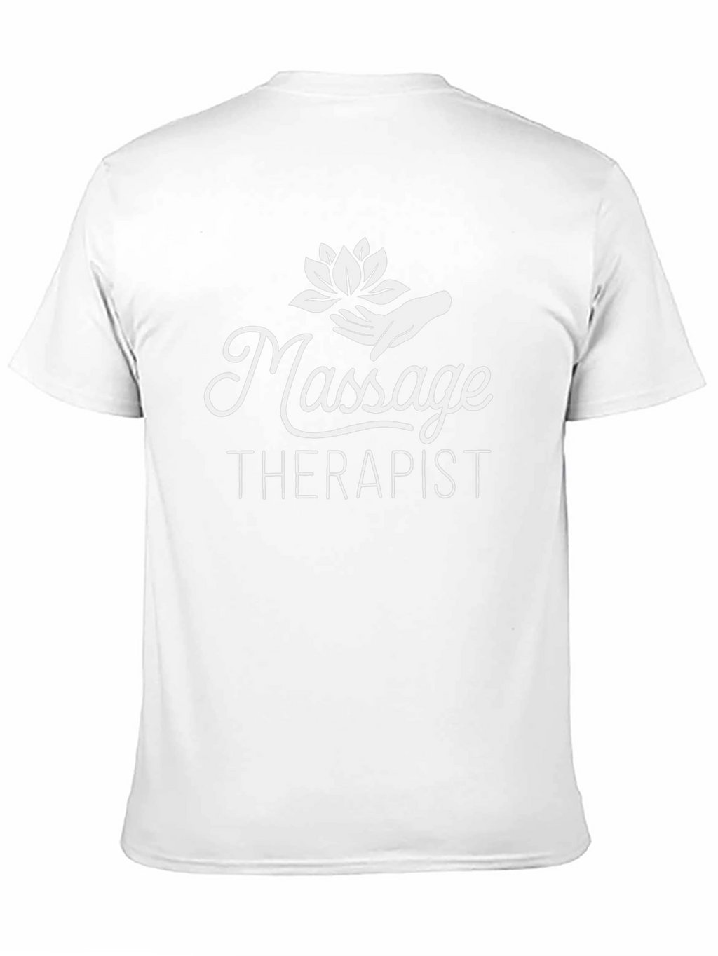 Massage Therapist T-Shirt - Black Cotton Blend