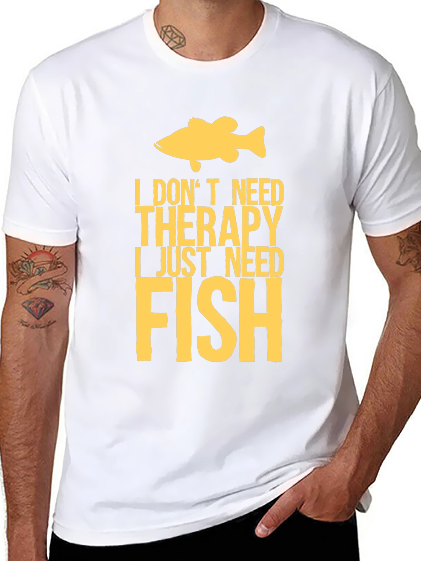 Funny Fishing T-Shirt - I Just Need Fish