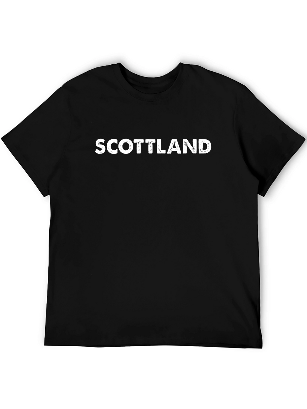 Scotland Graphic Tee - Classic Black Cotton T-Shirt
