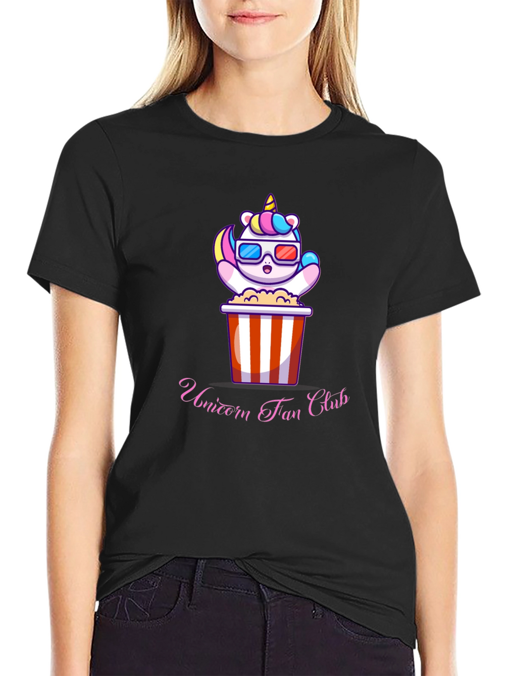 Unicorn Fan Club Black T-Shirt