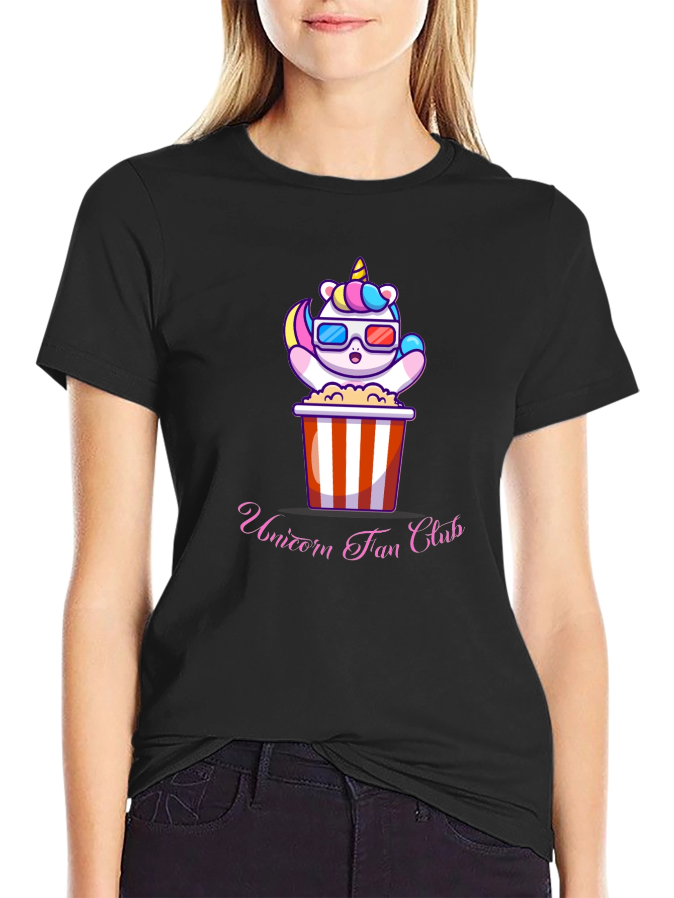Unicorn Fan Club Black T-Shirt