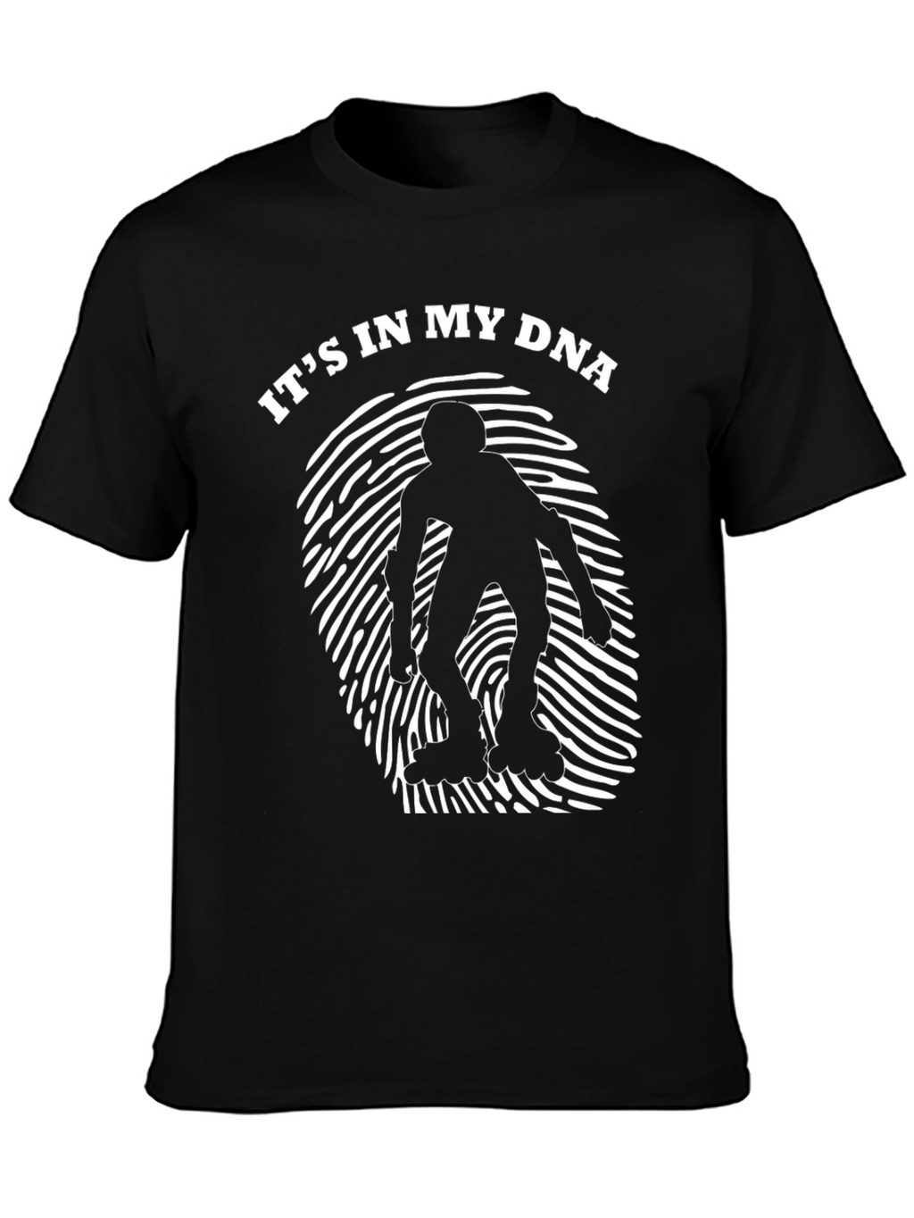 Roller Skating DNA T-Shirt - Black