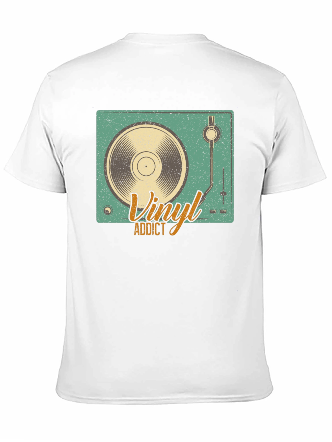 Vinyl Addict Graphic Tee - Retro Music Lover Shirt