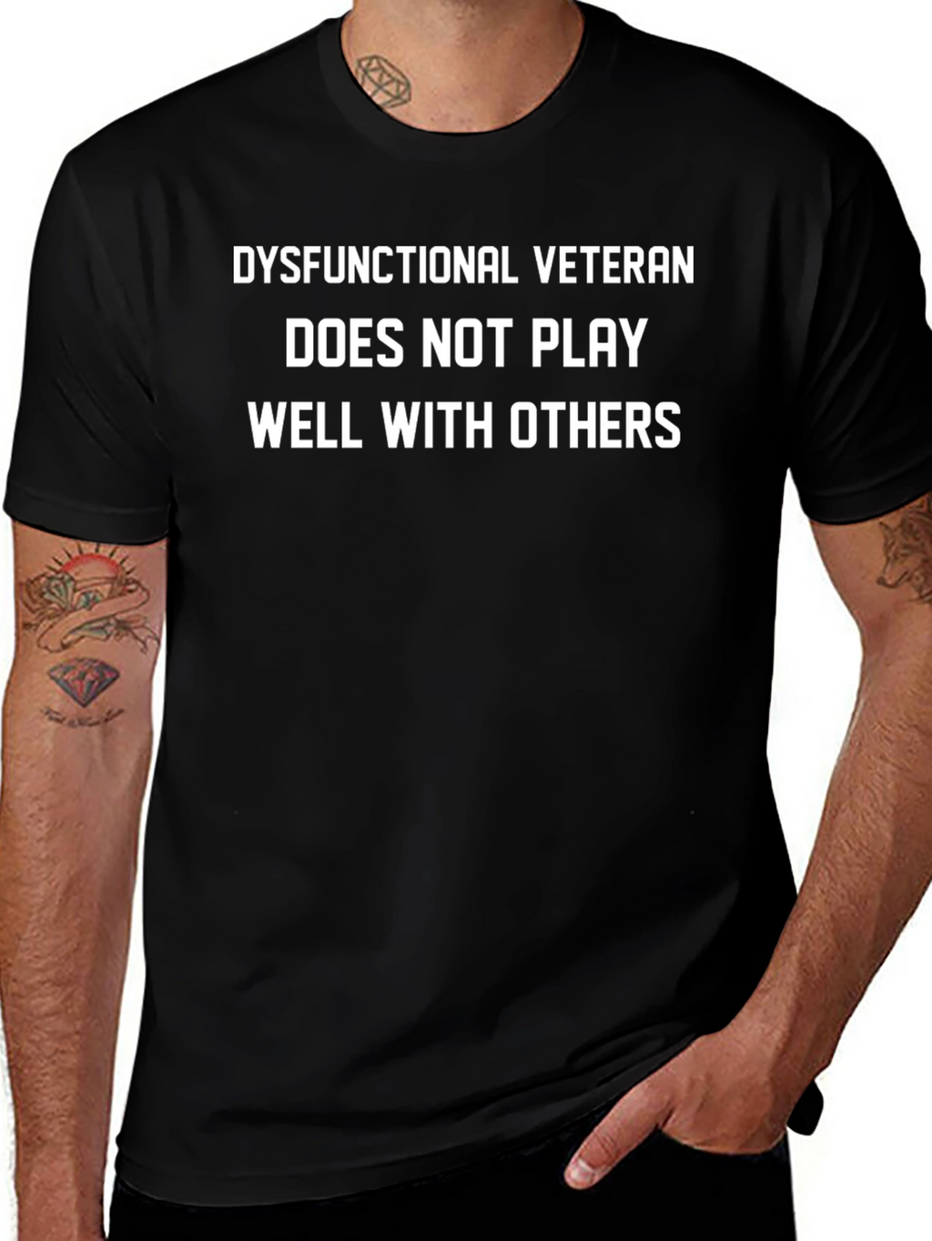 Dysfunctional Veteran Tee - Funny Graphic T-Shirt