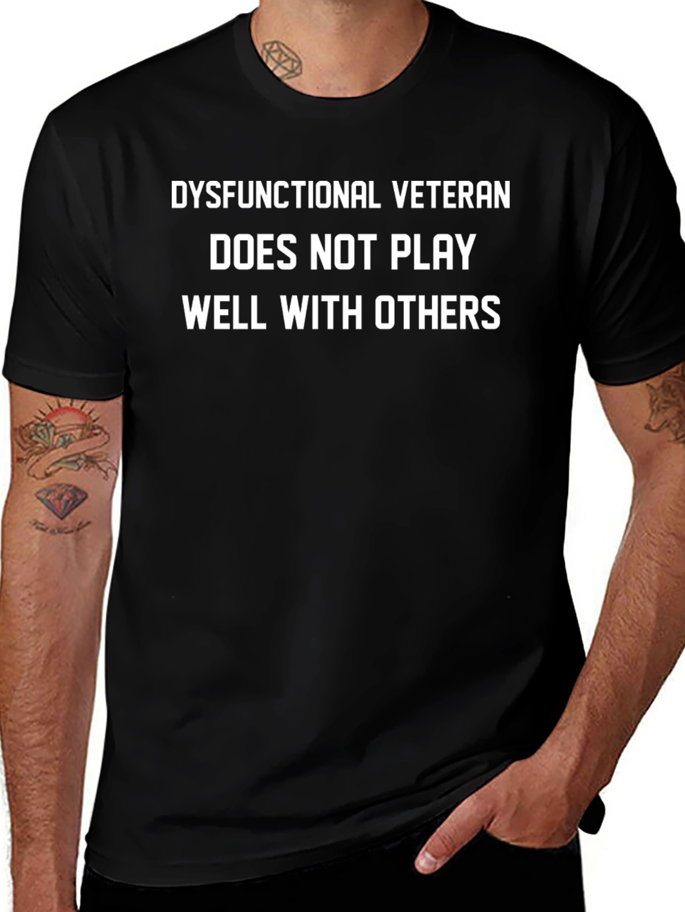 Dysfunctional Veteran Tee - Funny Graphic T-Shirt