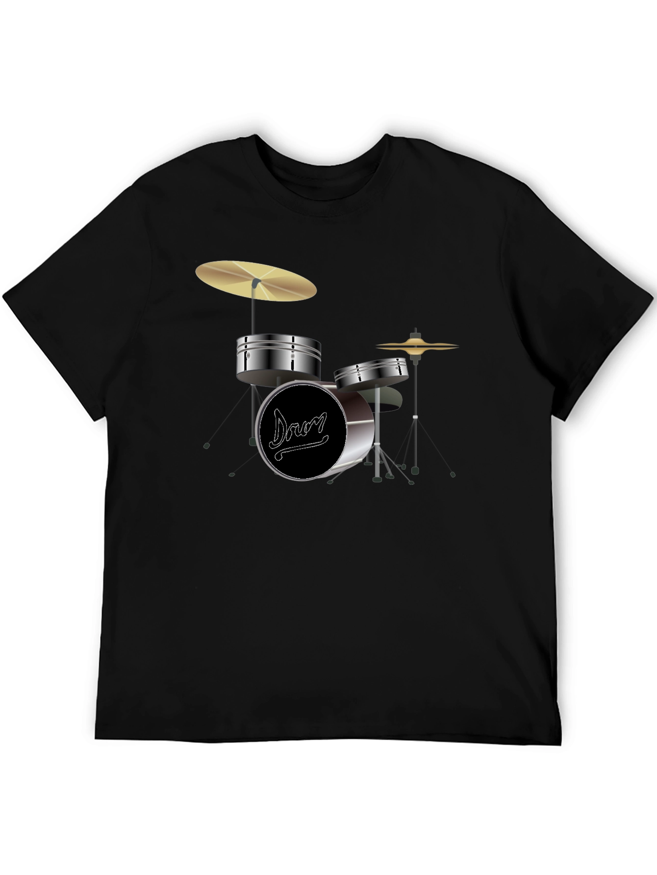 Drum Set Graphic Tee - Musician T-Shirt