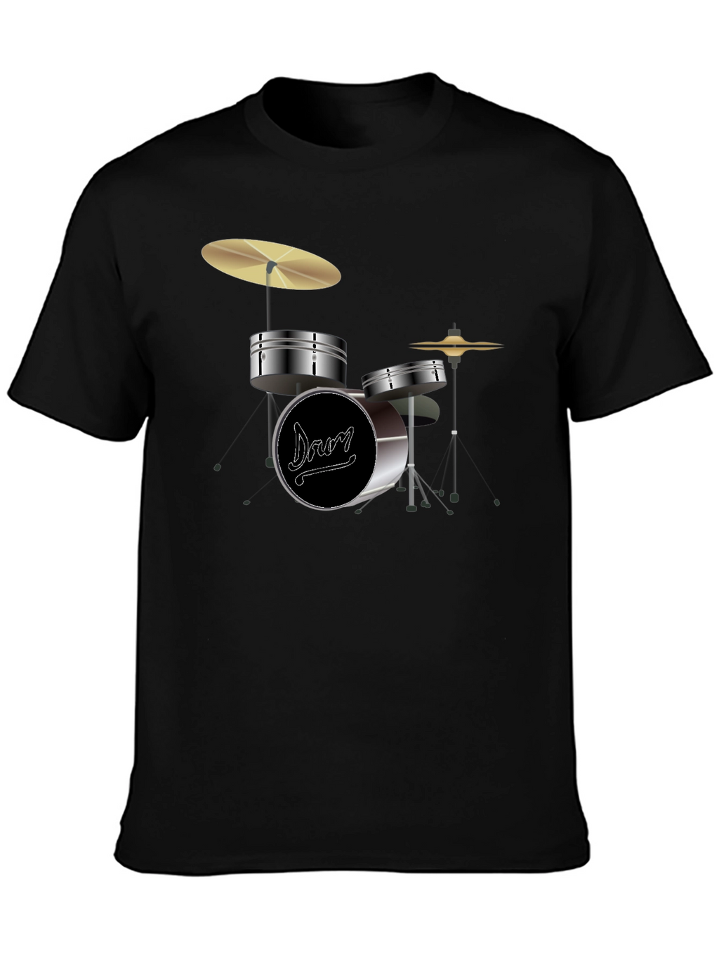 Drum Set Graphic Tee - Musician T-Shirt