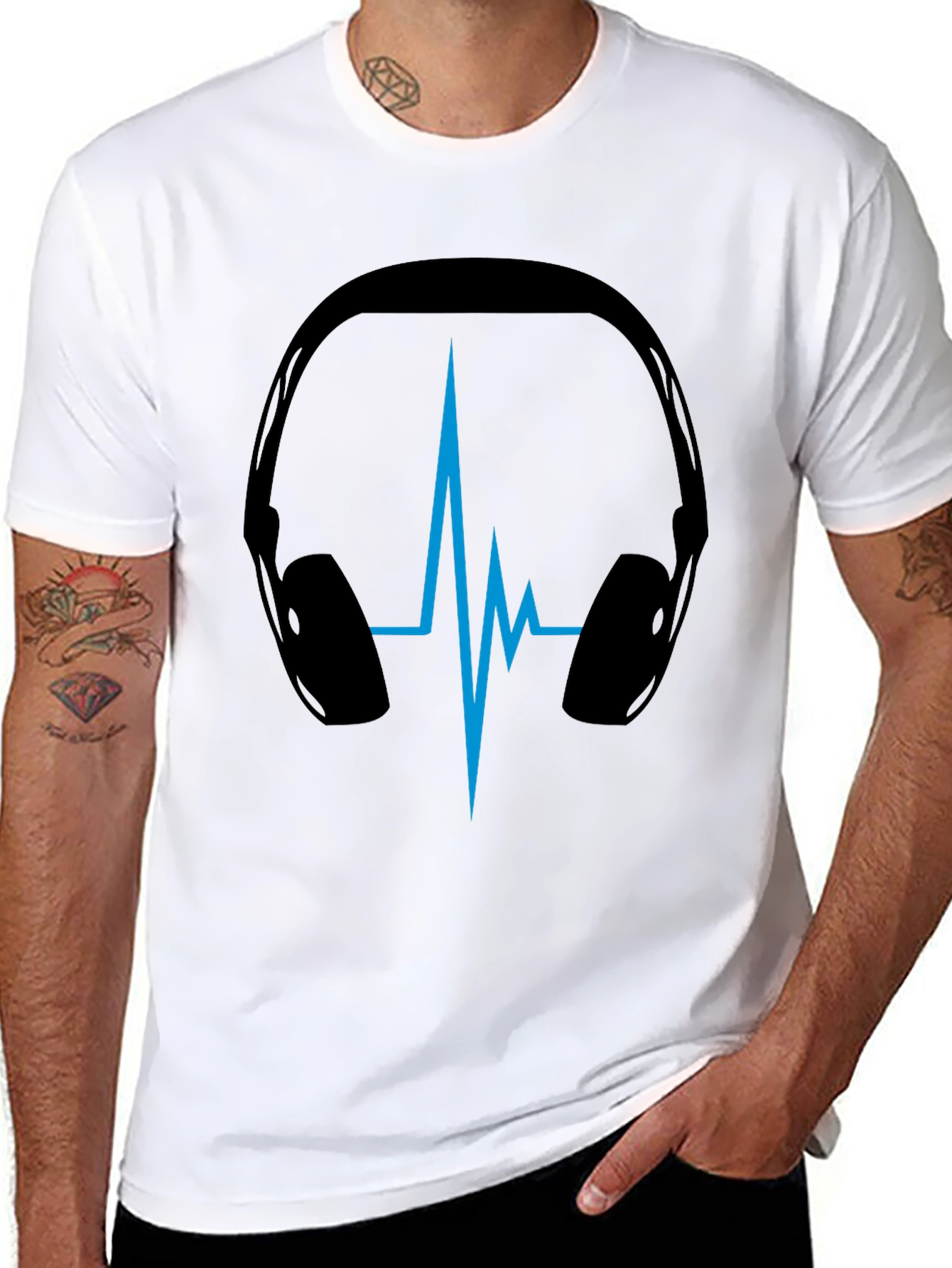 Headphone Vibe T-Shirt - Music Lover Tee