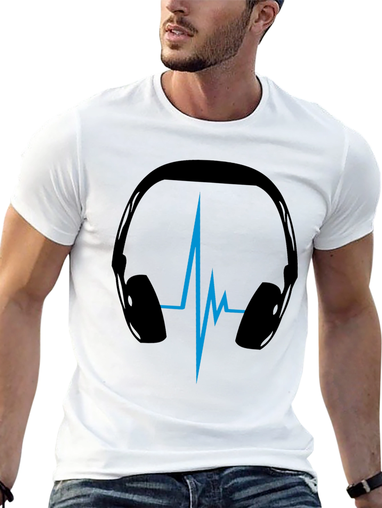 Headphone Vibe T-Shirt - Music Lover Tee