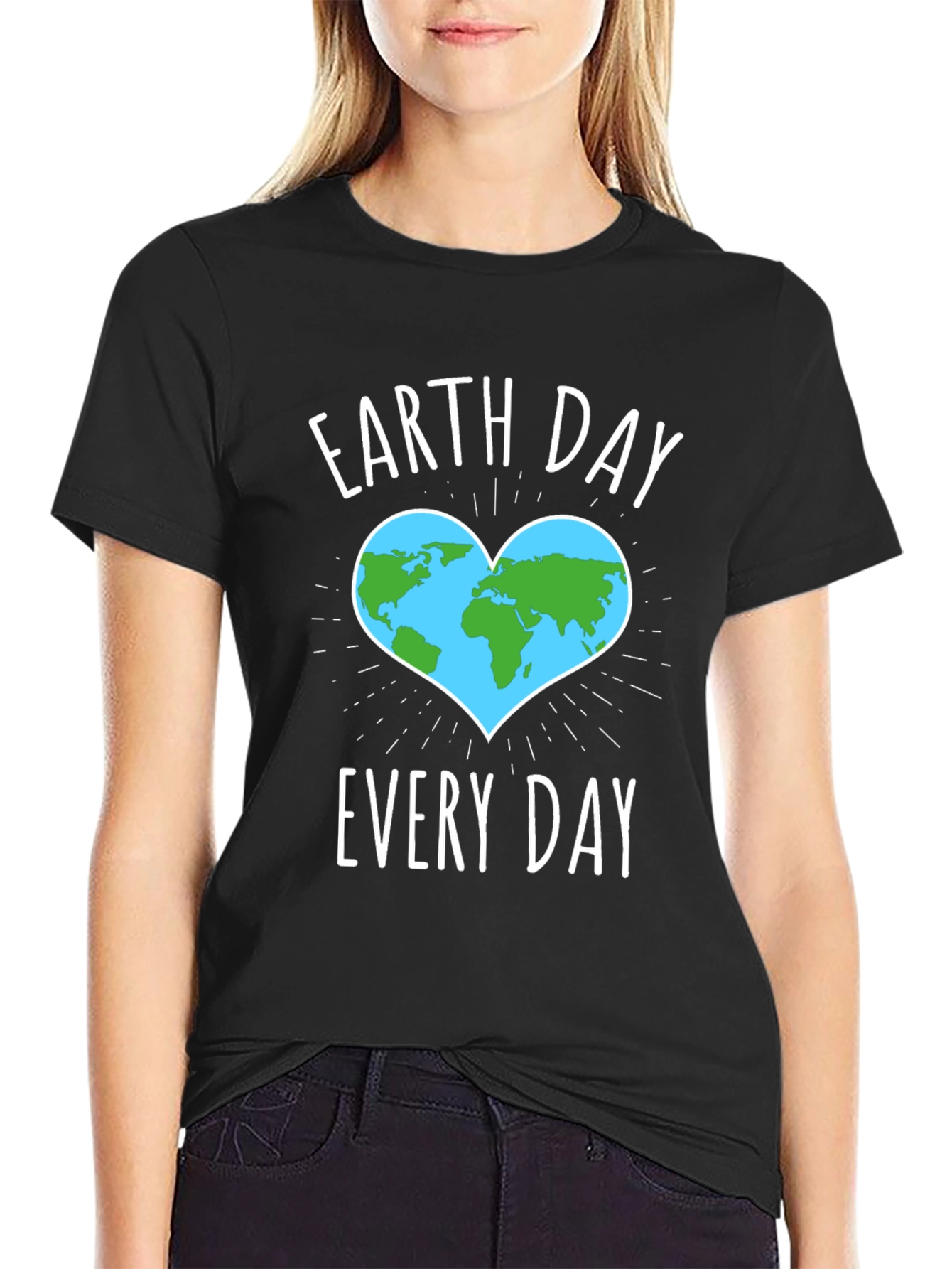 Earth Day Every Day T-Shirt - Black
