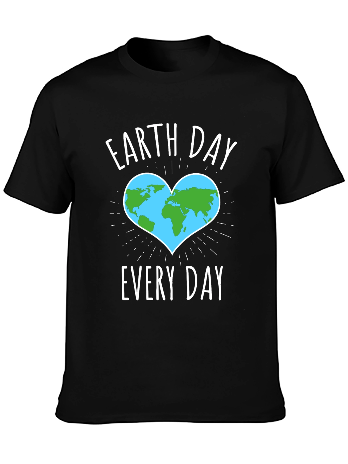 Earth Day Every Day T-Shirt - Black