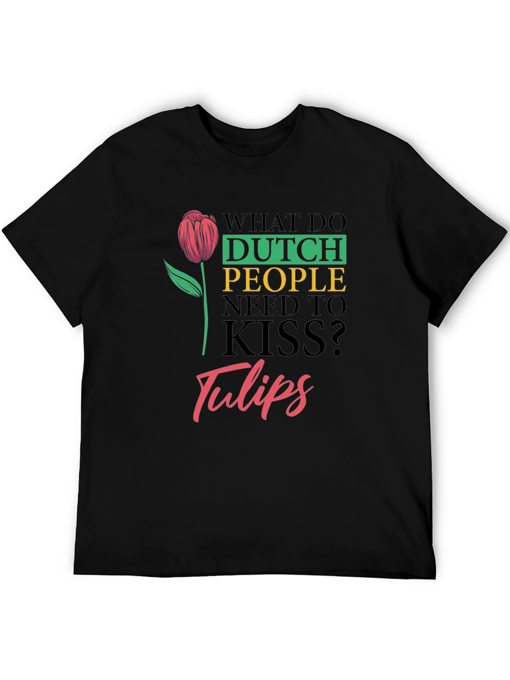 Dutch Kiss Tulips Graphic T-Shirt