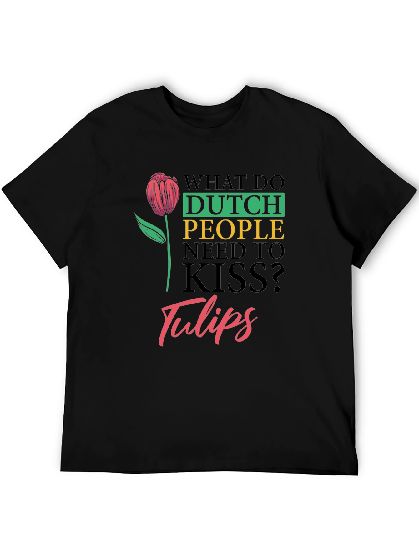 Dutch Kiss Tulips Graphic T-Shirt