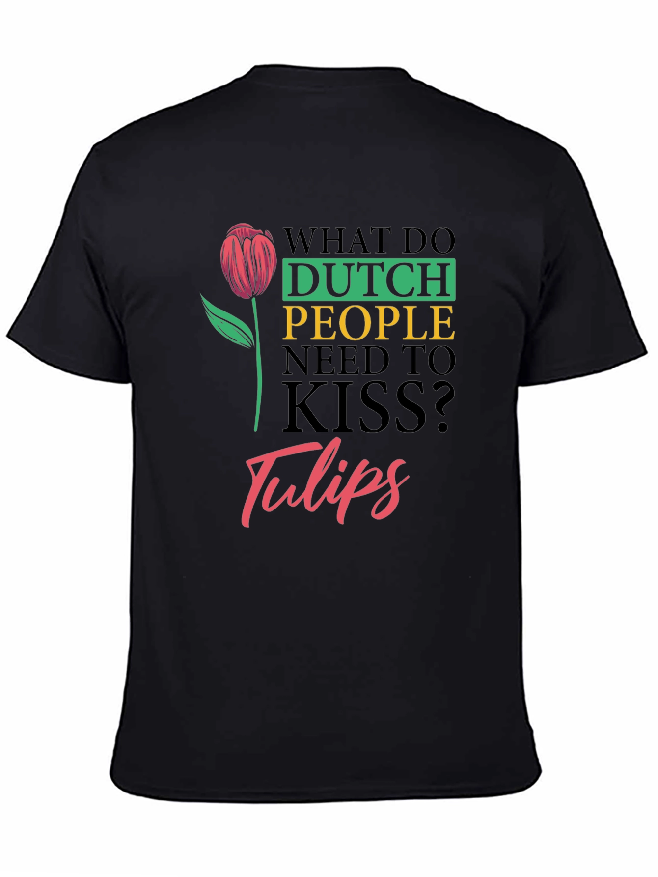 Dutch Kiss Tulips Graphic T-Shirt