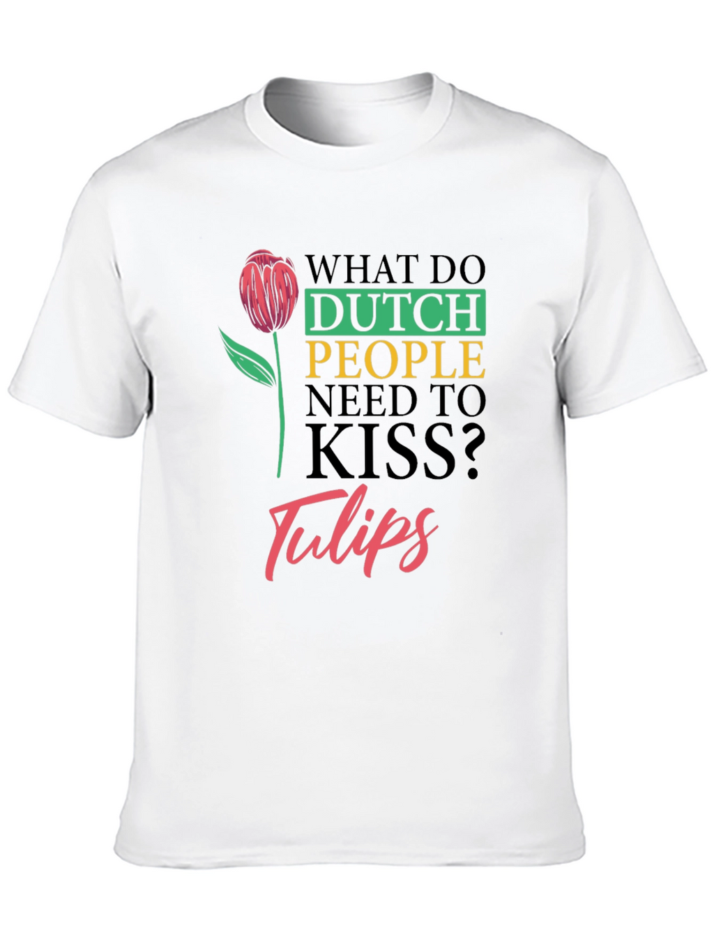 Dutch Kiss Tulips Graphic T-Shirt