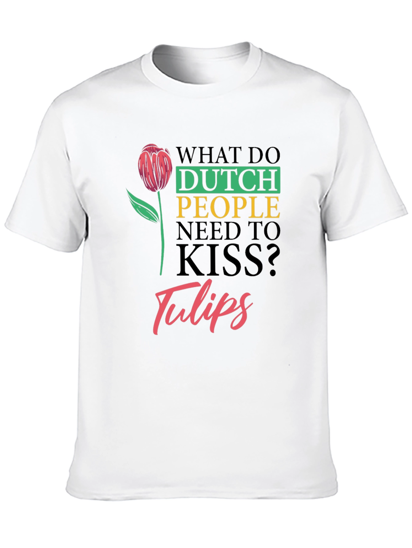 Dutch Kiss Tulips Graphic T-Shirt