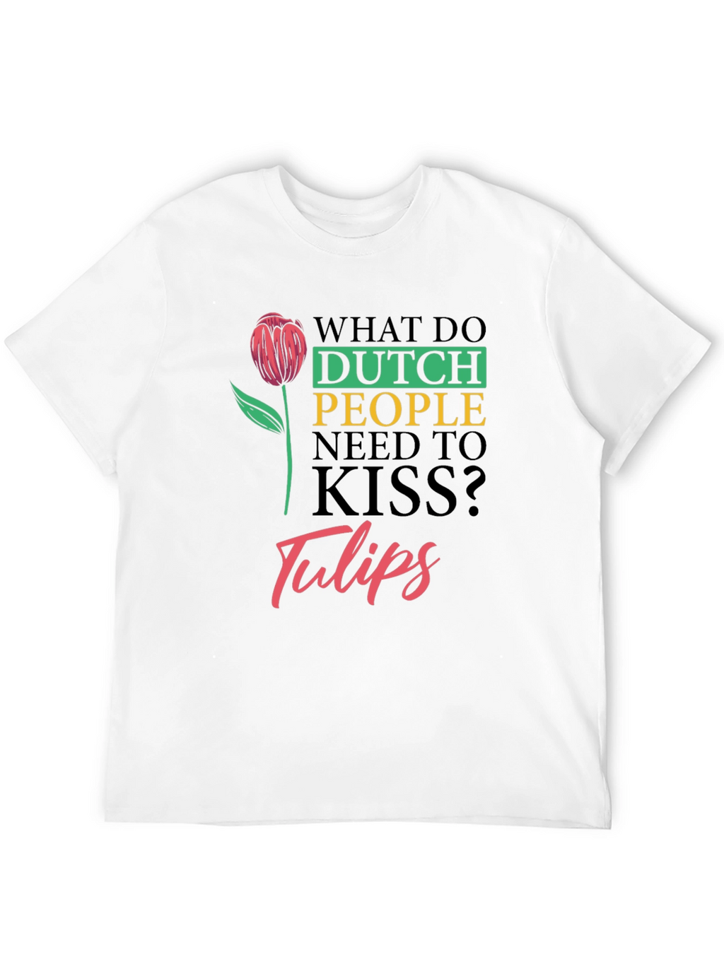 Dutch Kiss Tulips Graphic T-Shirt
