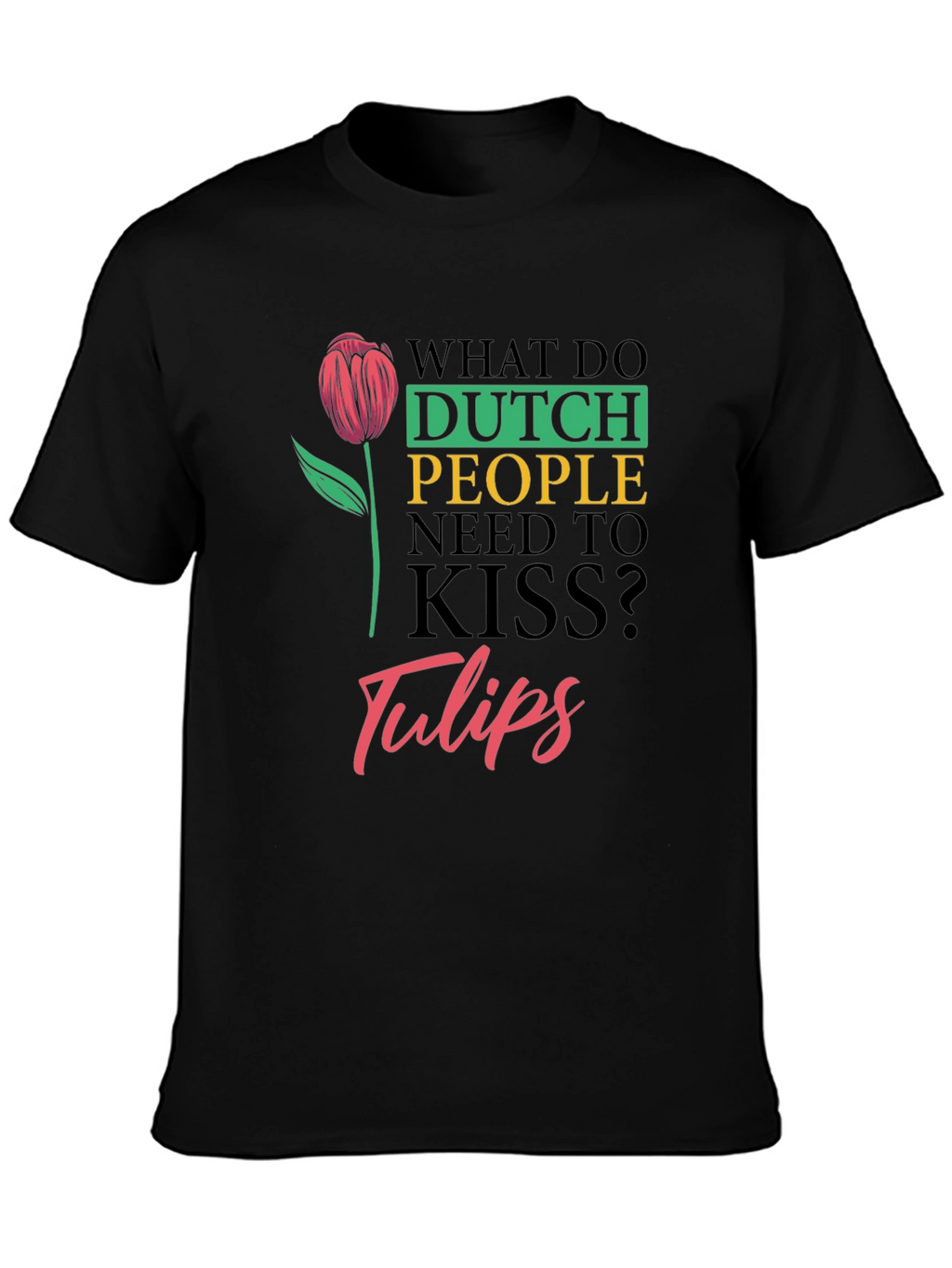 Dutch Kiss Tulips Graphic T-Shirt
