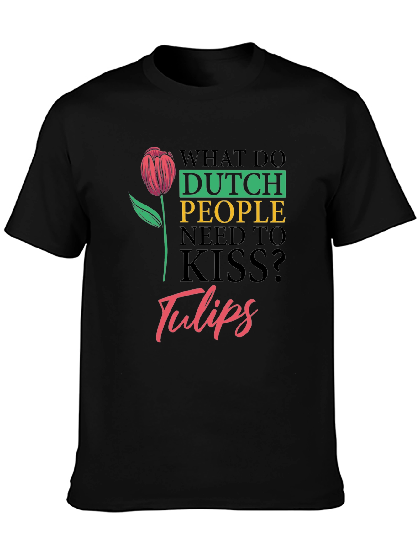 Dutch Kiss Tulips Graphic T-Shirt