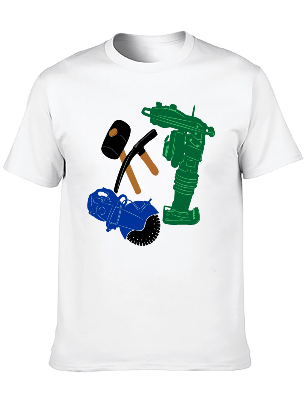 Construction Crew Tee: Heavy Duty Tools Graphic