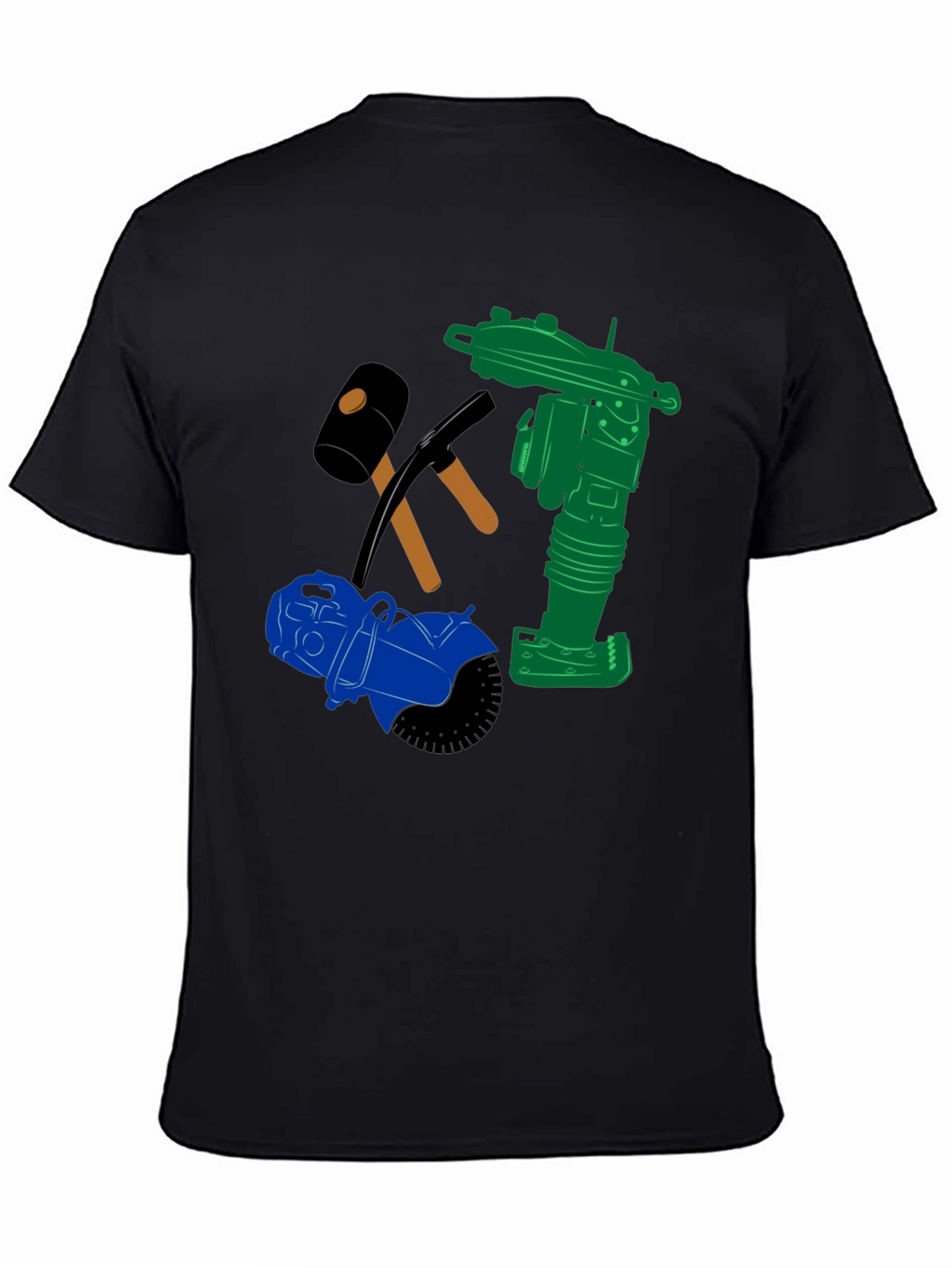 Construction Crew Tee: Heavy Duty Tools Graphic