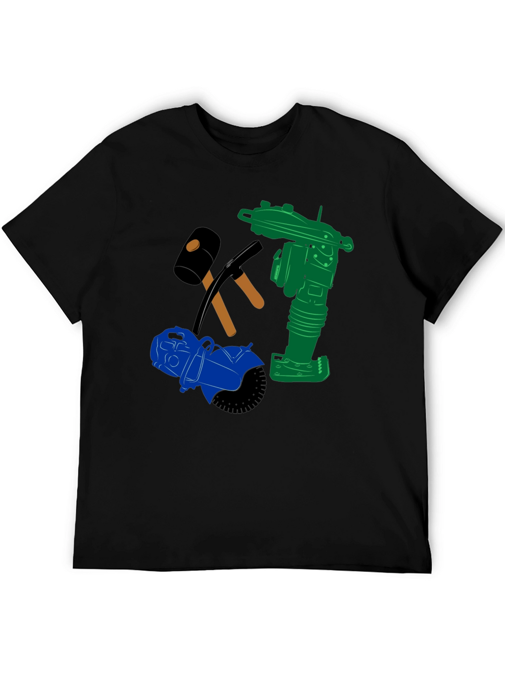 Construction Crew Tee: Heavy Duty Tools Graphic