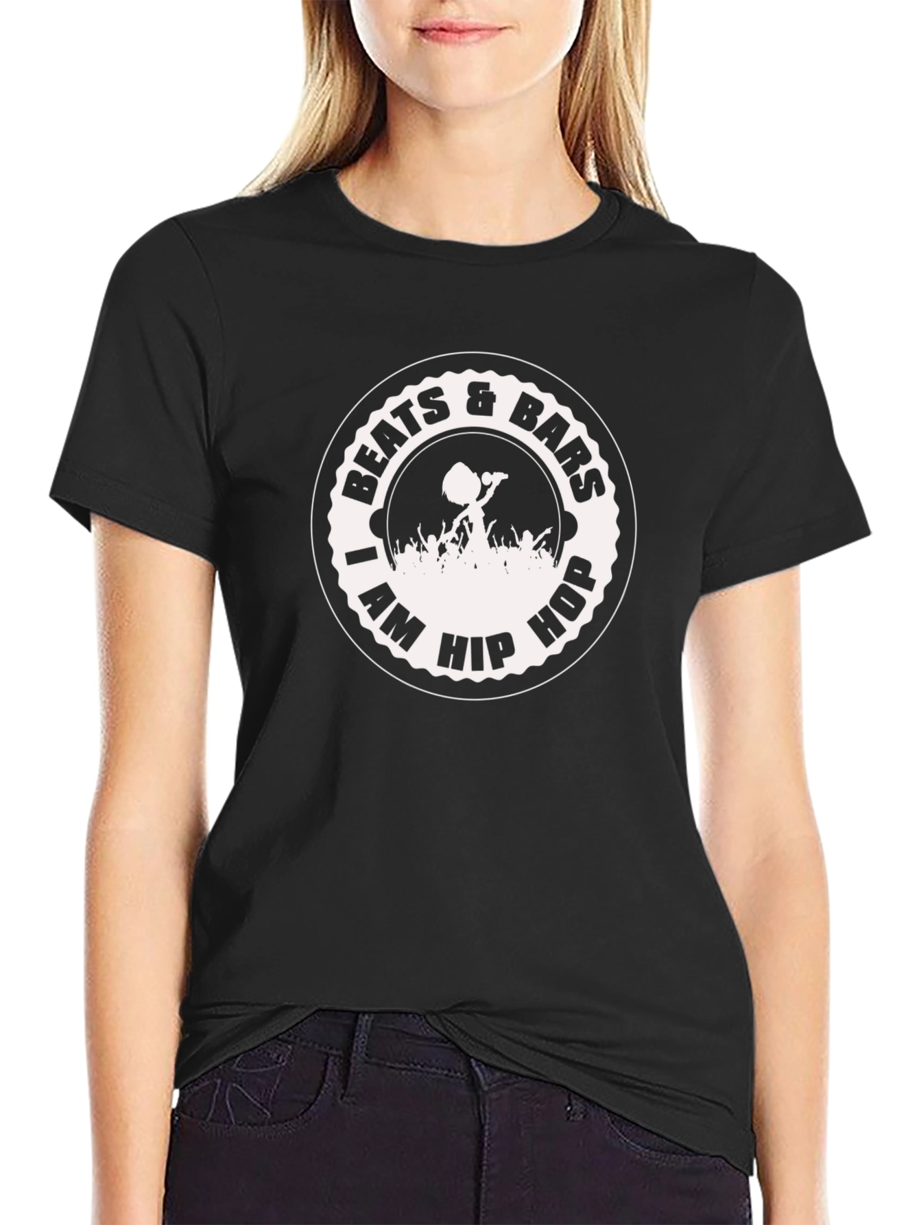 Beats & Bars I Am Hip Hop Black T-Shirt