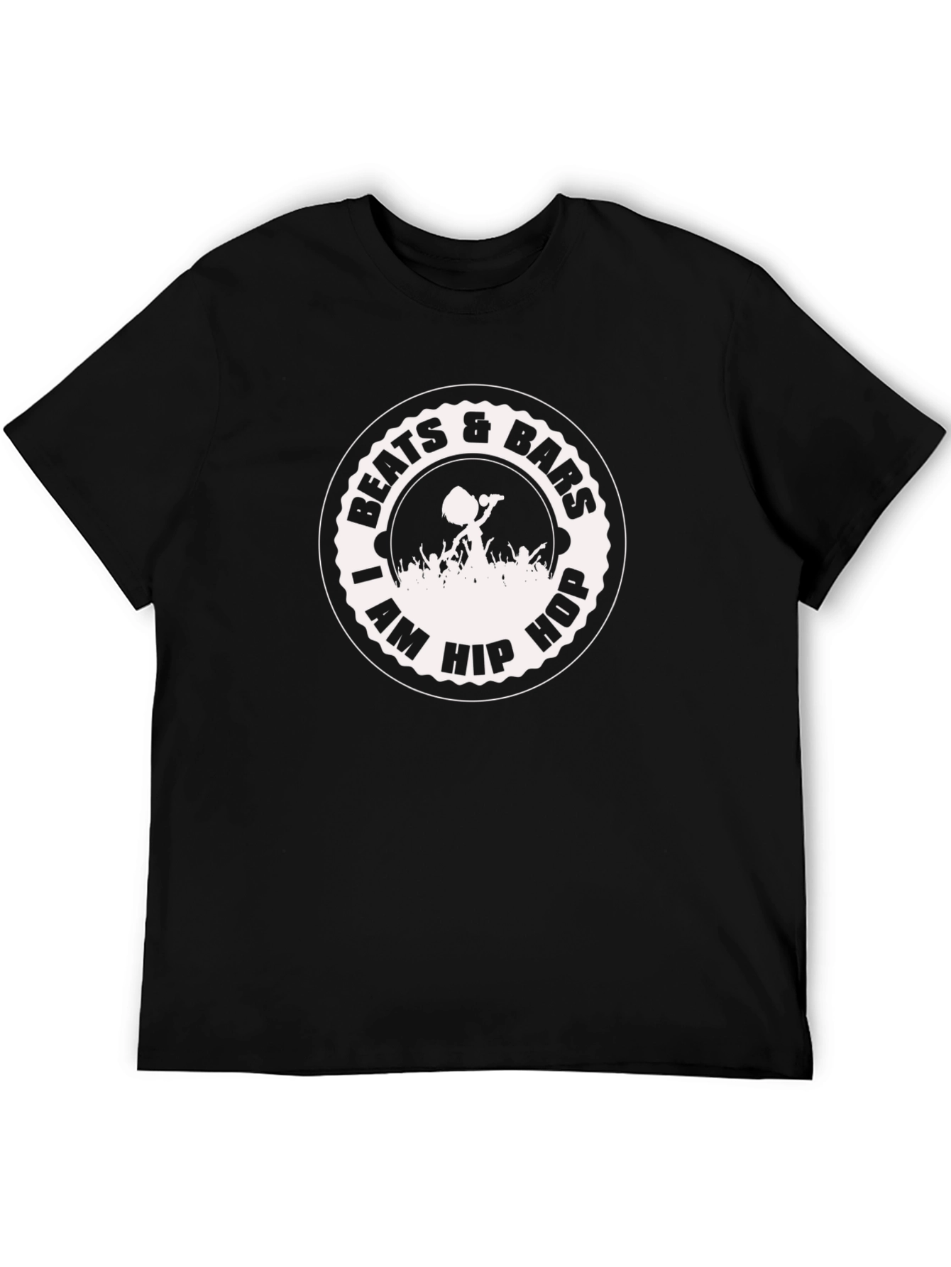 Beats & Bars I Am Hip Hop Black T-Shirt