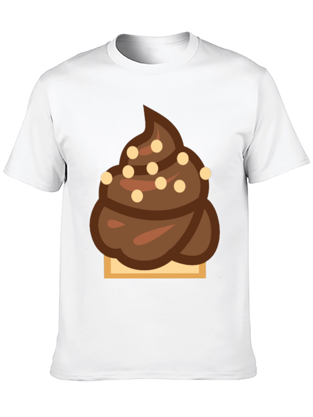 Novelty Chocolate Swirl Emoji T-Shirt