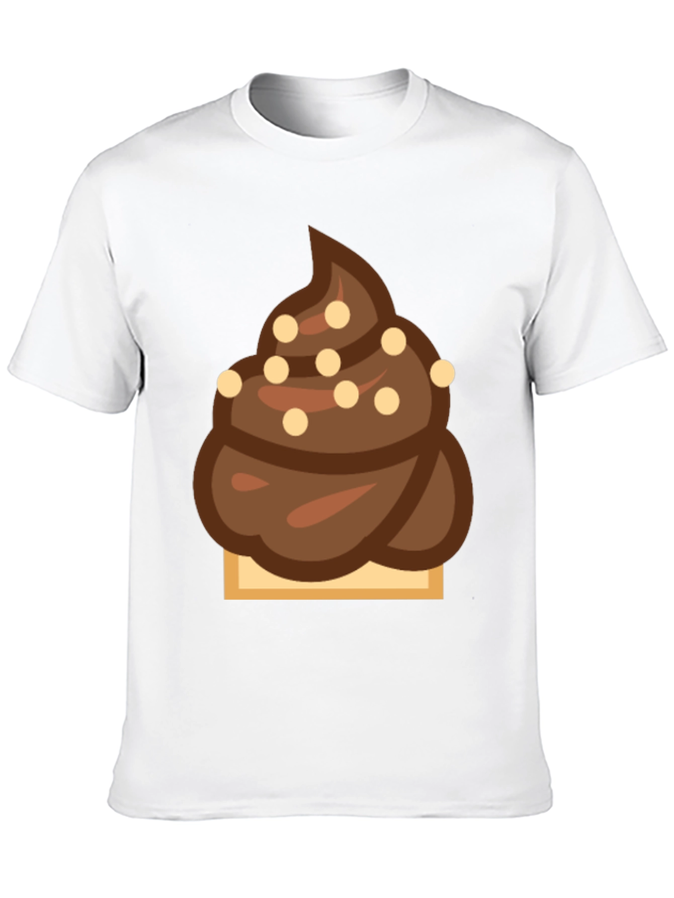 Novelty Chocolate Swirl Emoji T-Shirt