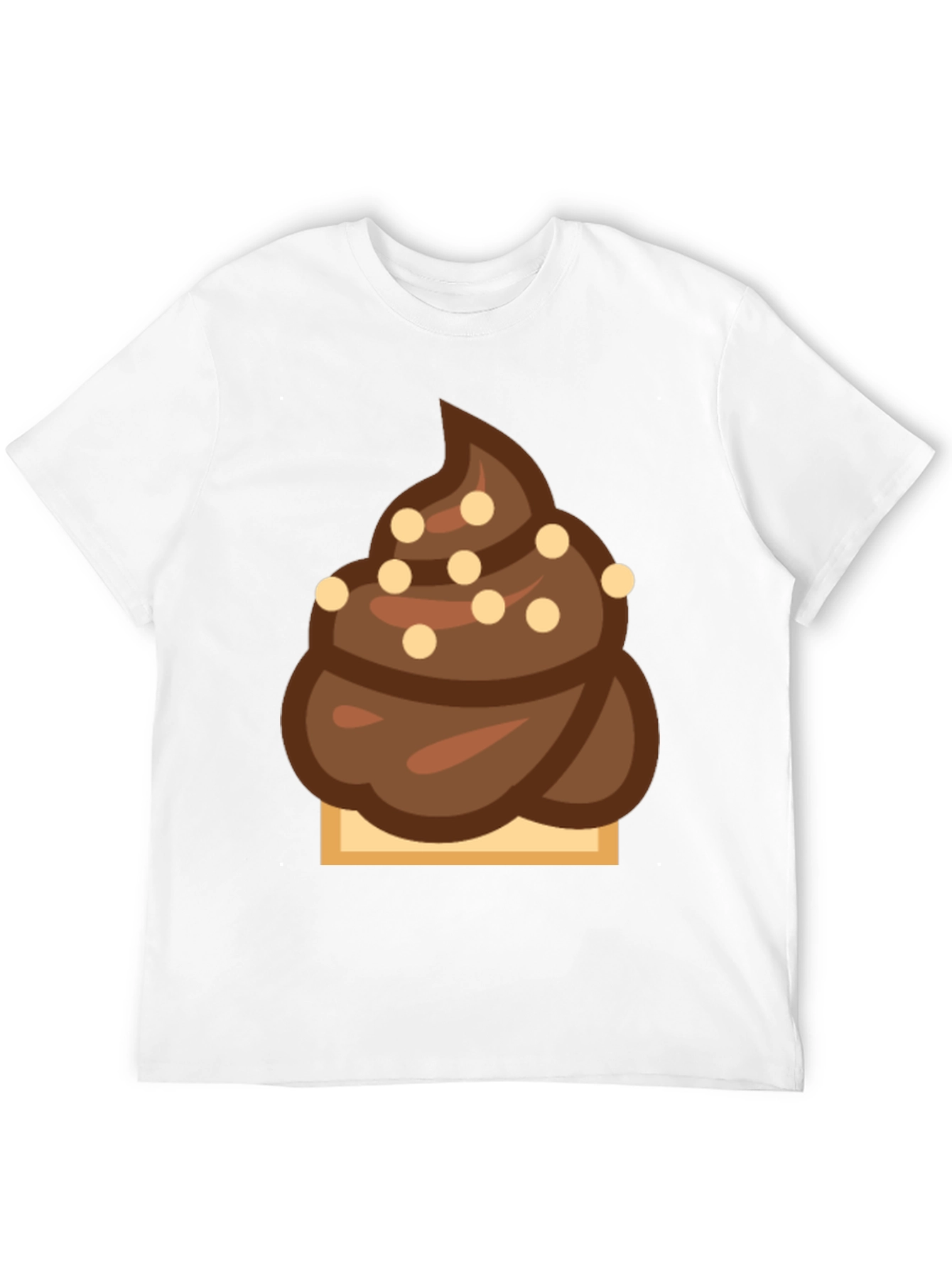 Novelty Chocolate Swirl Emoji T-Shirt