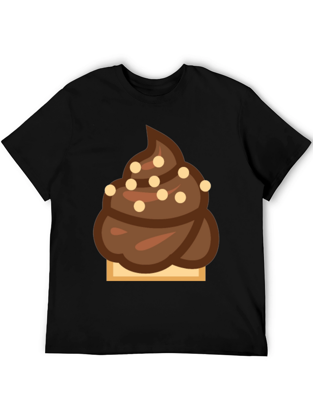 Novelty Chocolate Swirl Emoji T-Shirt