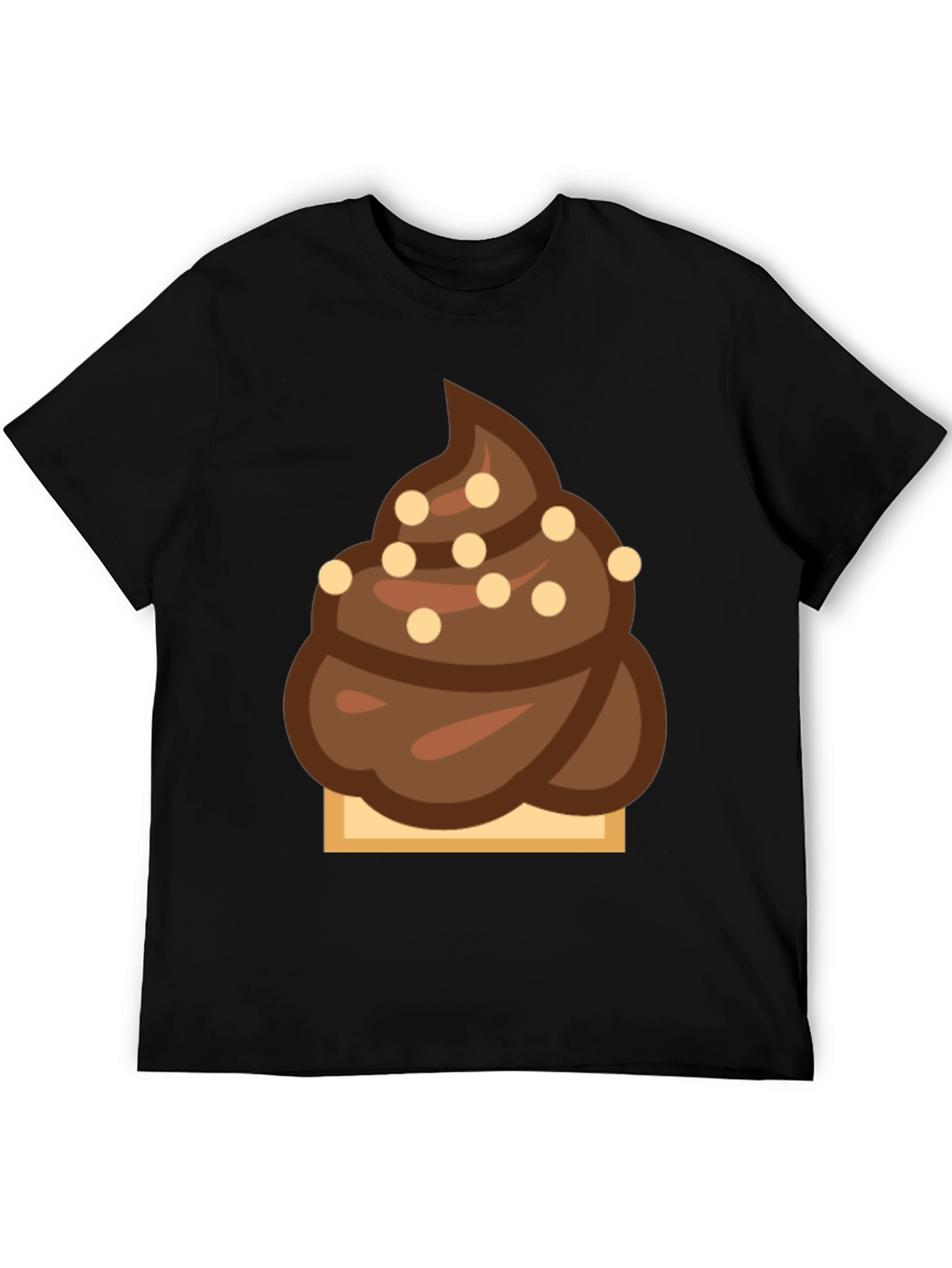 Novelty Chocolate Swirl Emoji T-Shirt