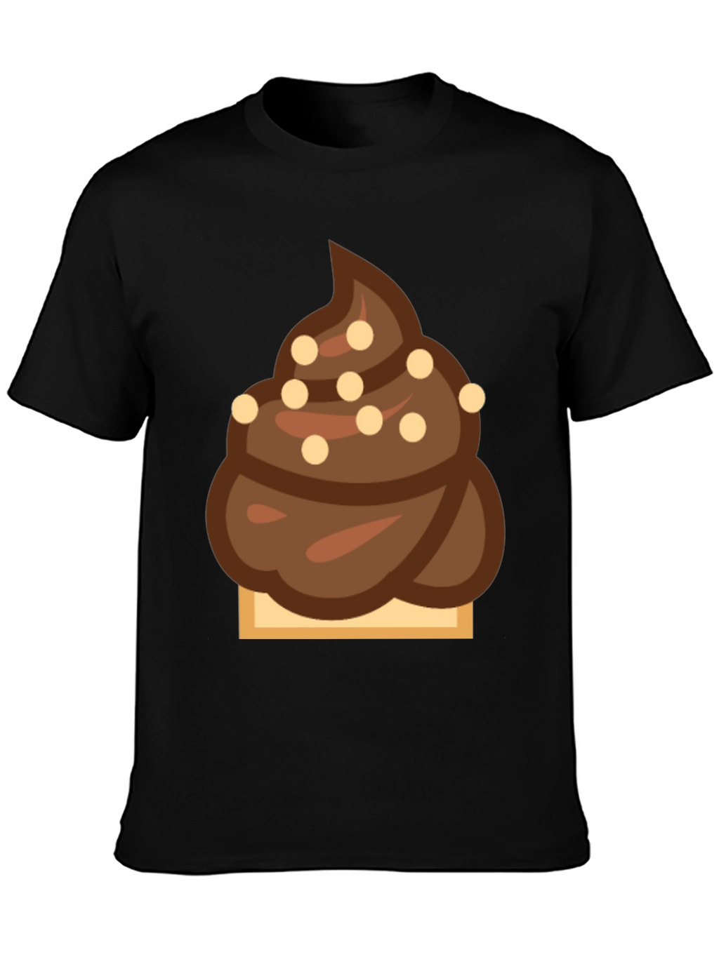 Novelty Chocolate Swirl Emoji T-Shirt
