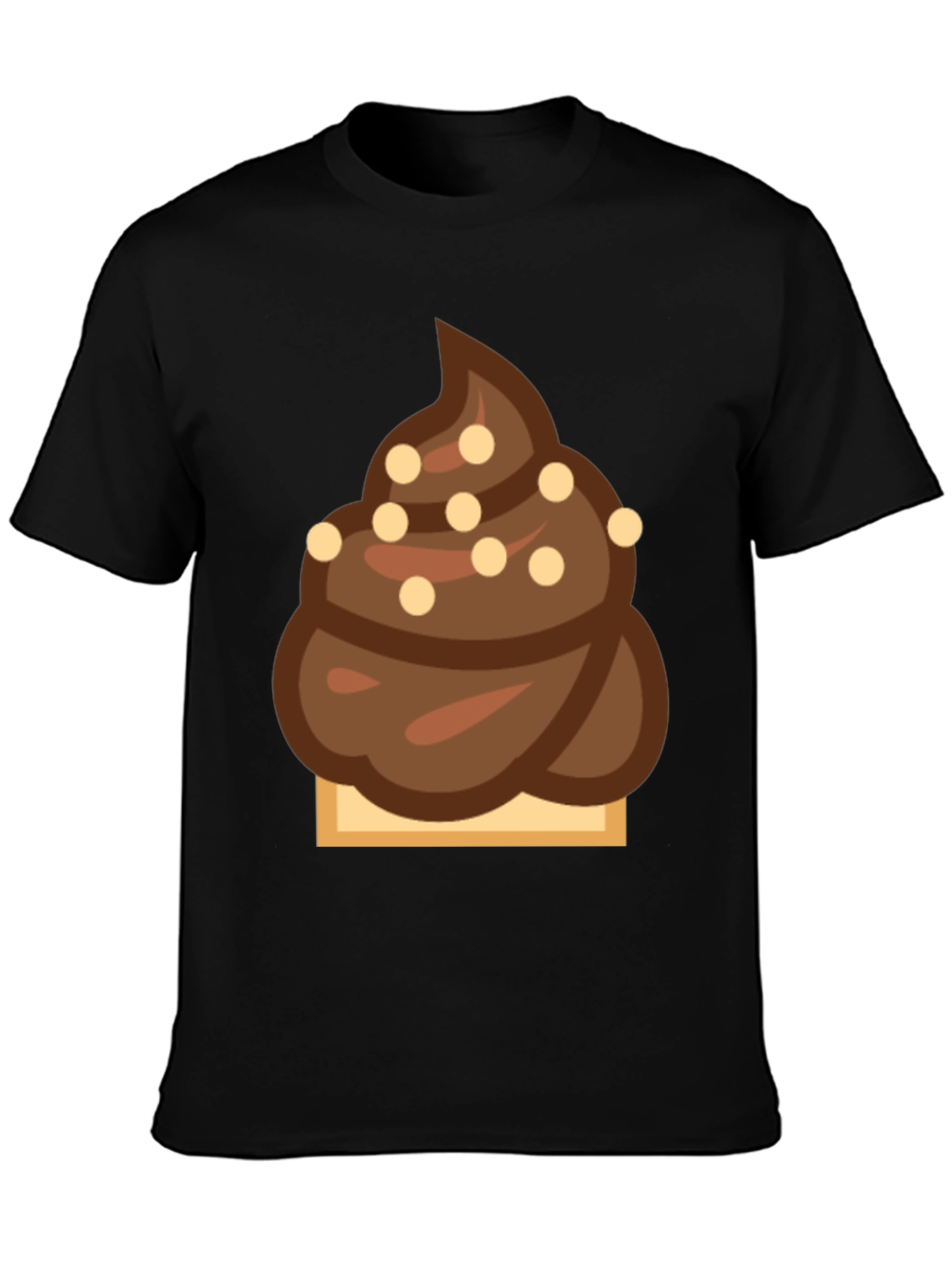 Novelty Chocolate Swirl Emoji T-Shirt