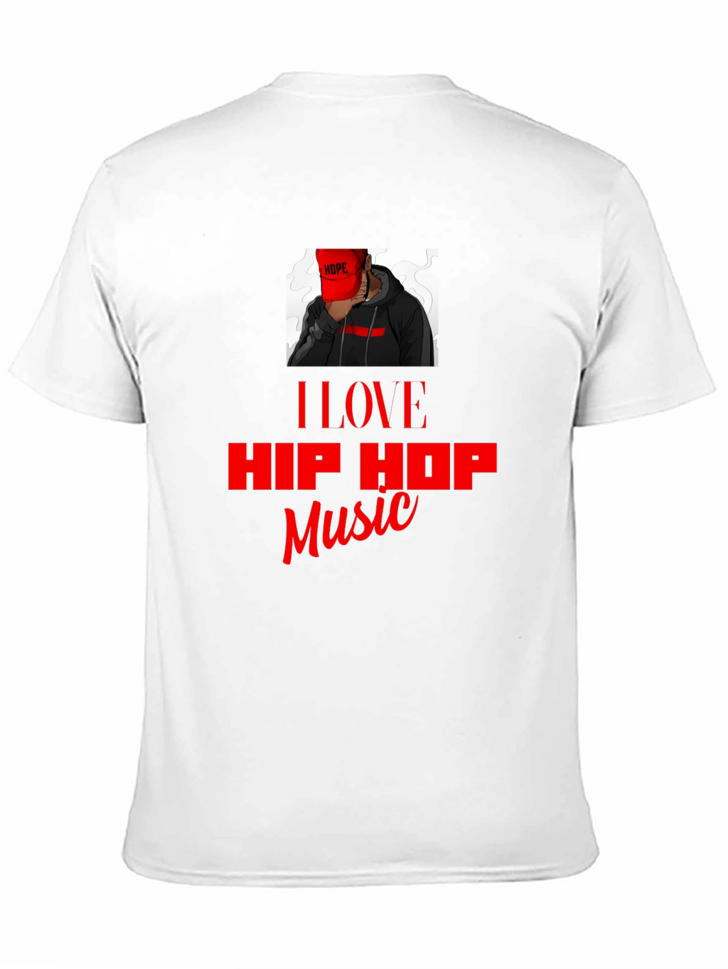 I Love Hip Hop Music Black T-Shirt