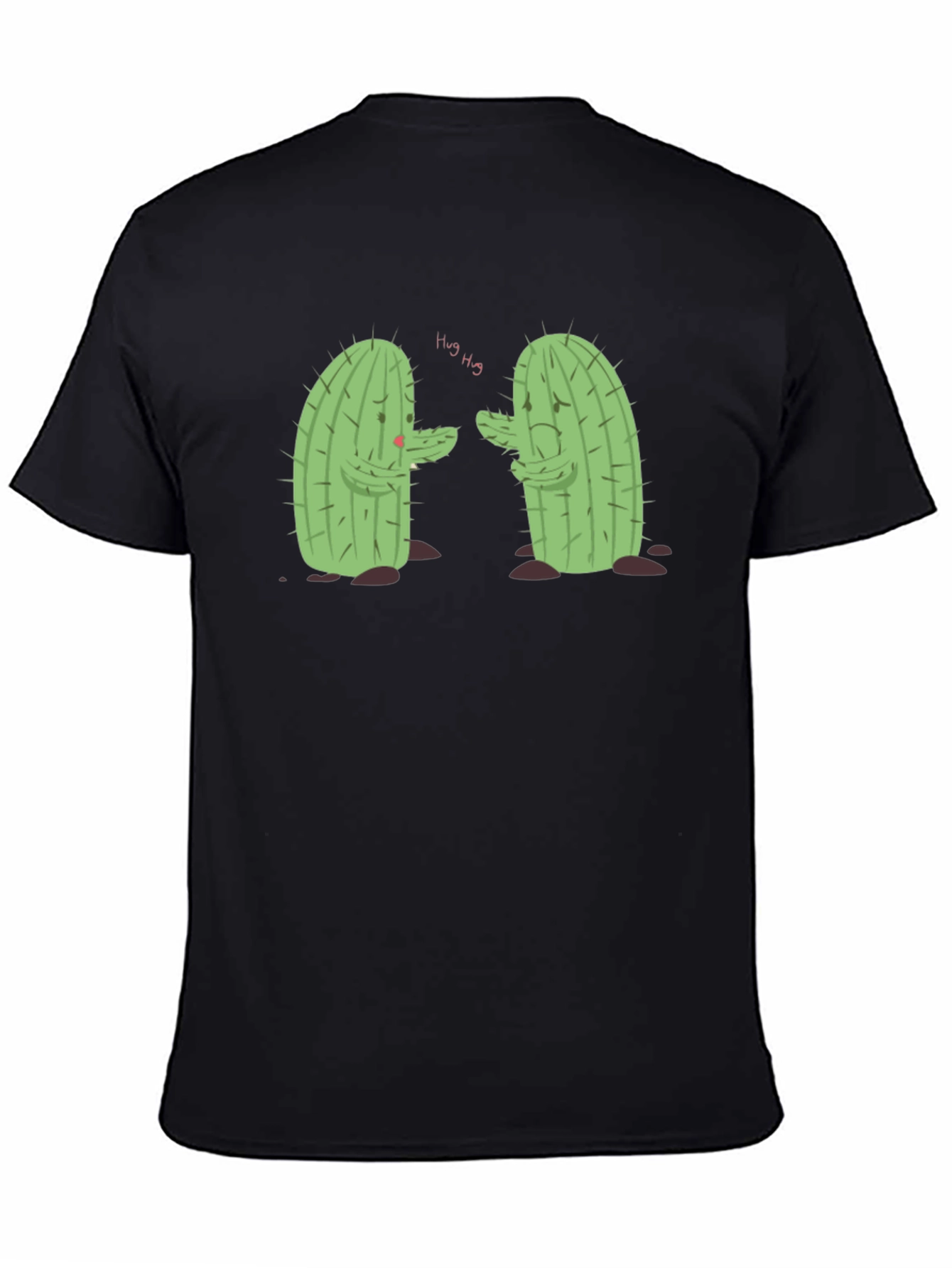Sad Cactus Hug T-Shirt - Funny Graphic Tee