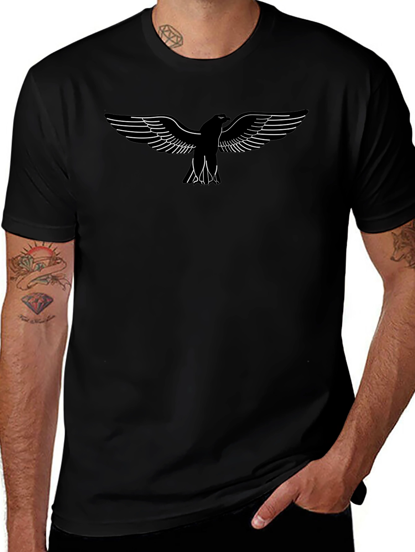 Eagle Graphic Black T-Shirt | Stylish Menswear