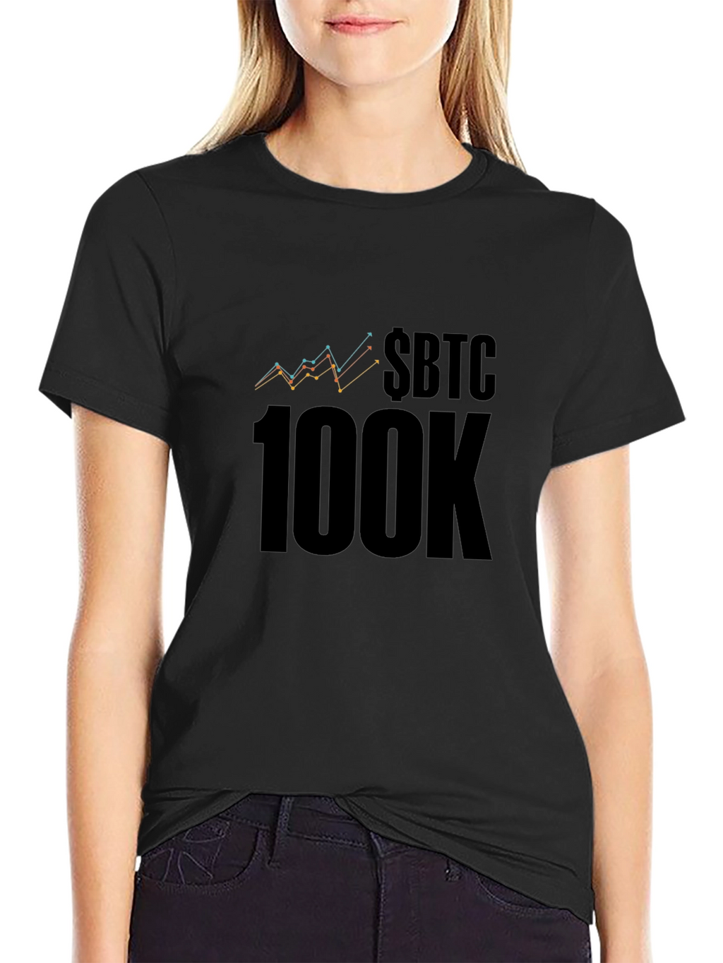 $BTC 100K T-Shirt - Crypto Bitcoin HODL