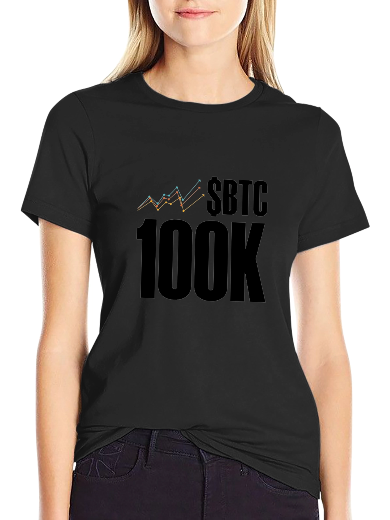 $BTC 100K T-Shirt - Crypto Bitcoin HODL