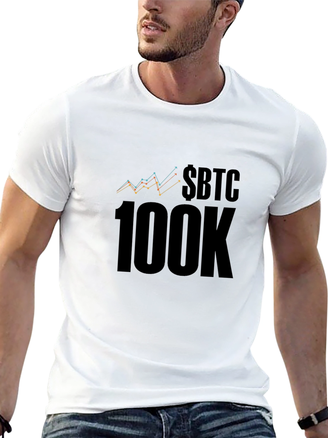 $BTC 100K T-Shirt - Crypto Bitcoin HODL