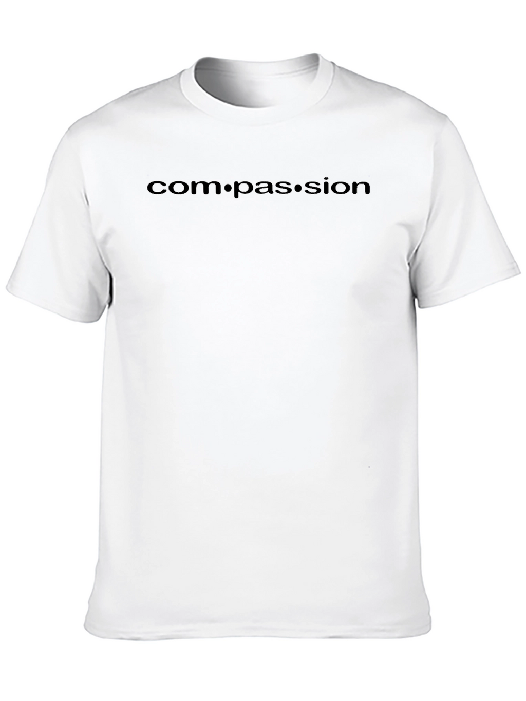 Compassion Black Crew Neck T-Shirt