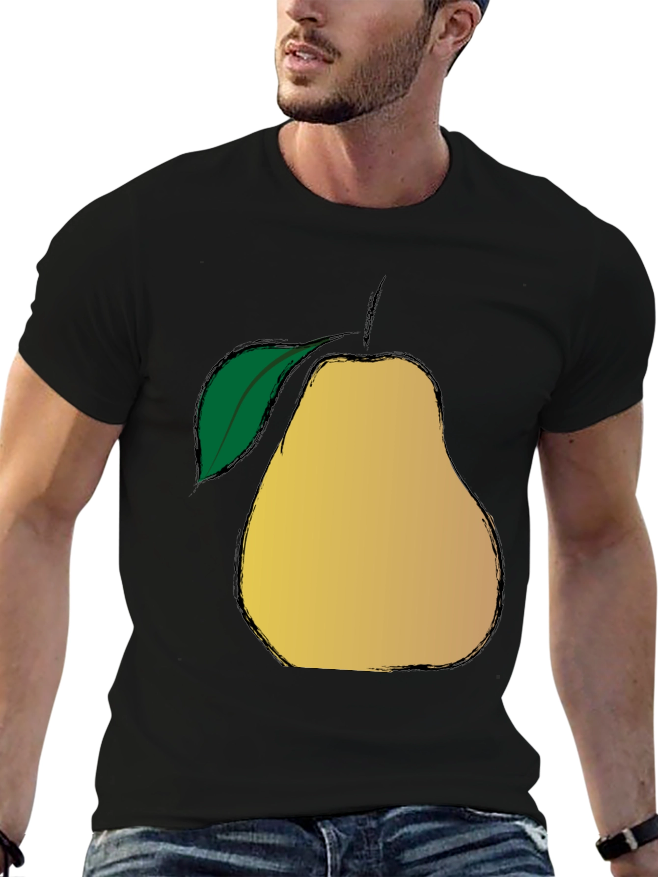 Pear Graphic Print T-Shirt