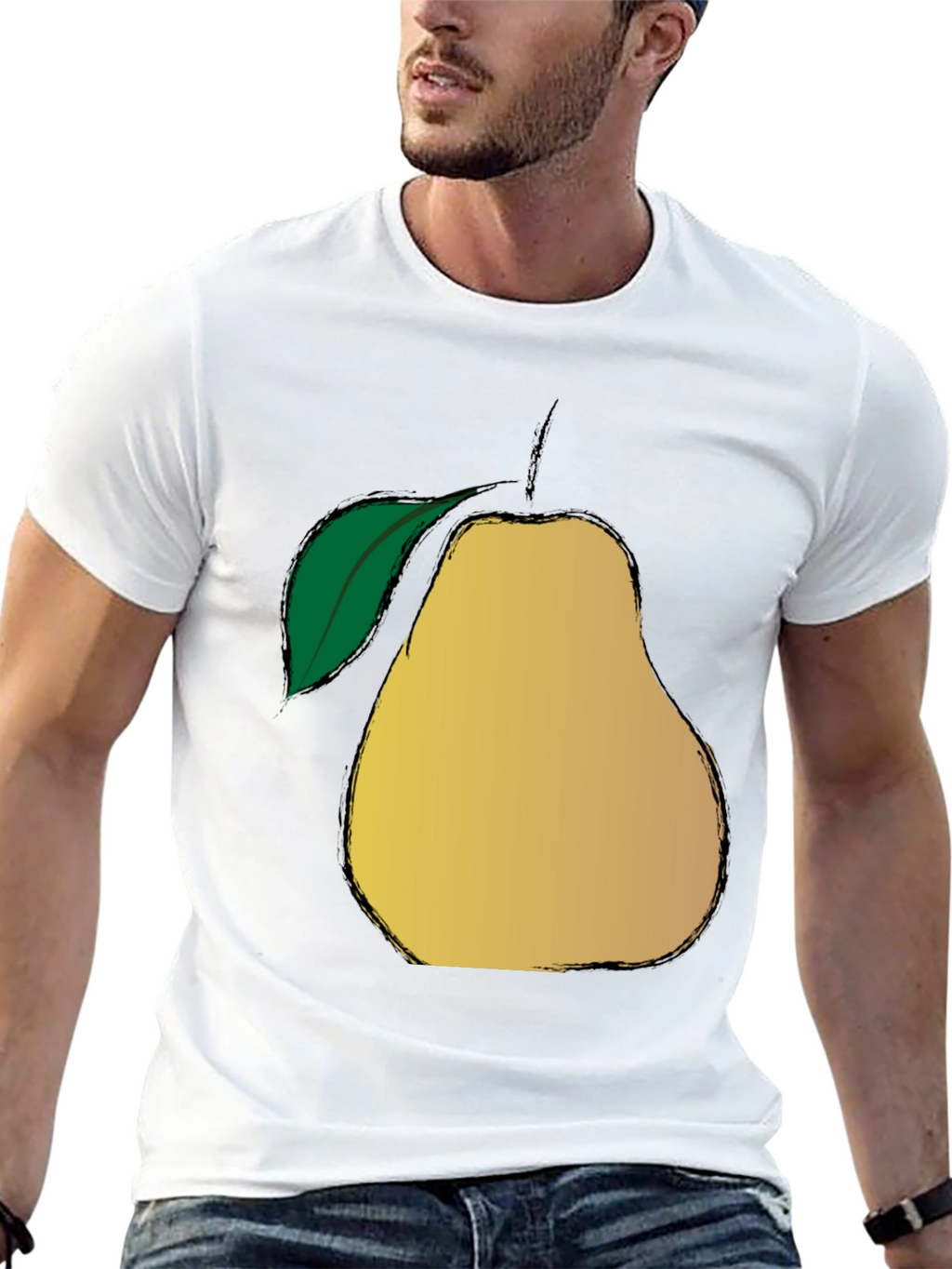 Pear Graphic Print T-Shirt